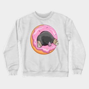 Mole with Donut Crewneck Sweatshirt